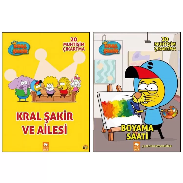 Set Kral Şakir Boyama Kitabı 2'li Set 2