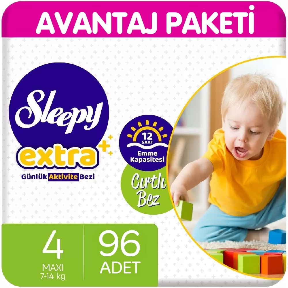 Sleepy Extra Günlük Aktivite Bezi 4 Beden 48x2 96 Adet