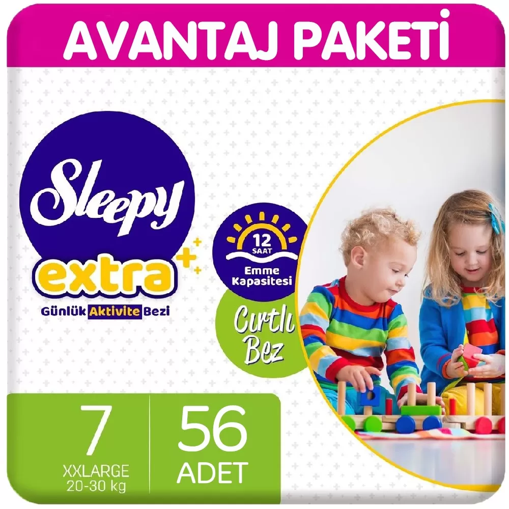 Sleepy Extra Günlük Aktivite Bezi 7 Beden 28x2 56 Adet