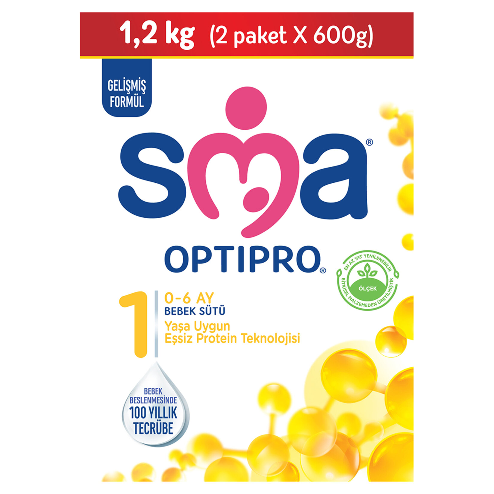 SMA Optipro 1 Bebek Sütü 1200 gr