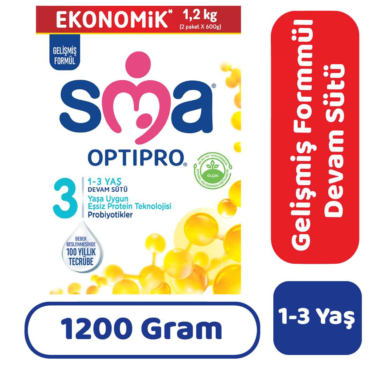 SMA Optipro 3 Devam Sütü 1200 gr