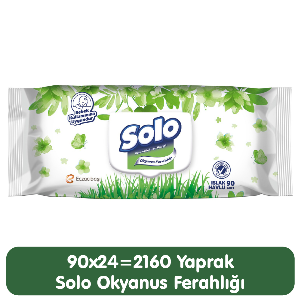 Solo Islak Havlu Mendil Bahar Temizliği 90x24 2160 Yaprak
