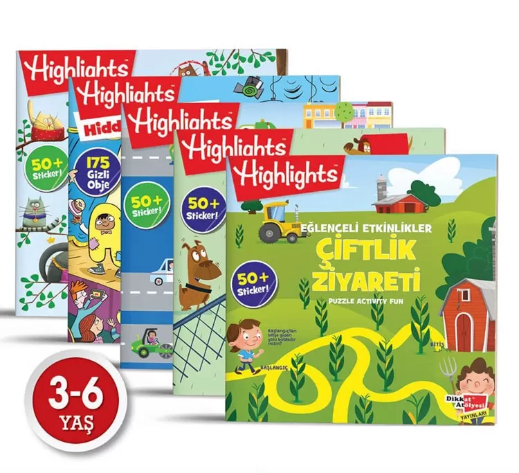 Sticker Eğlenceli Etkinliklerle Hikayeli Bulmaca 5'li Set