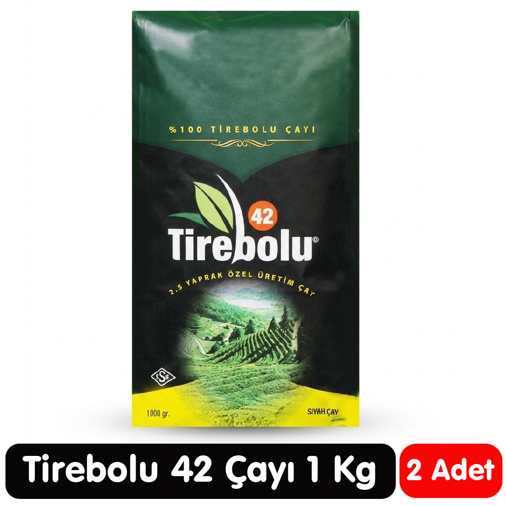 Tirebolu 42 Nolu Siyah Çay 1 Kg 2 Paket