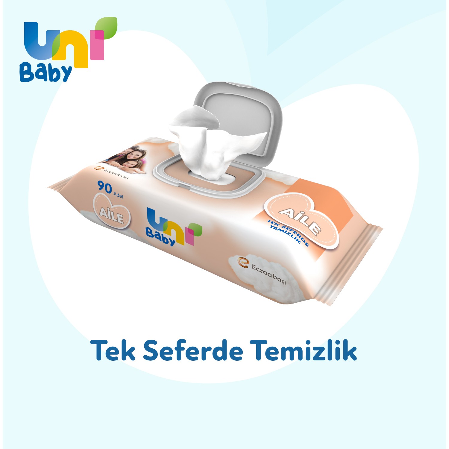 Uni Baby Aile Islak Havlu Mendil 90x9 810 Yaprak