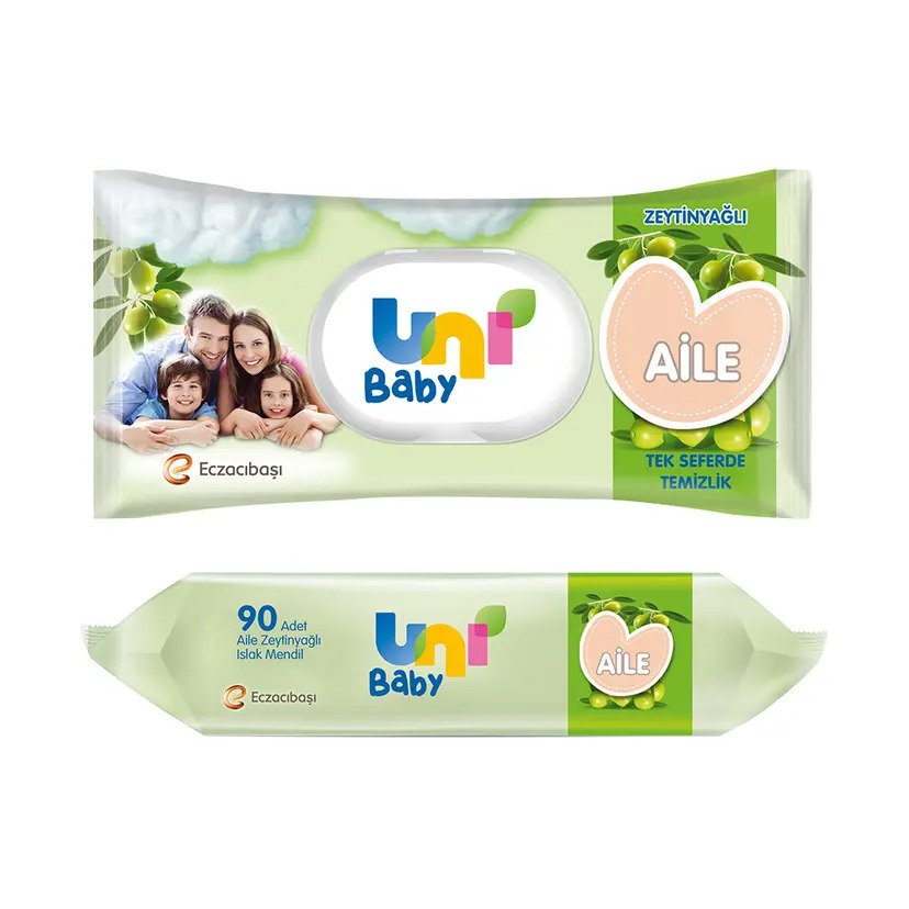 Uni Baby Aile Zeytinyağlı Islak Mendil 90x24 2160 Yaprak