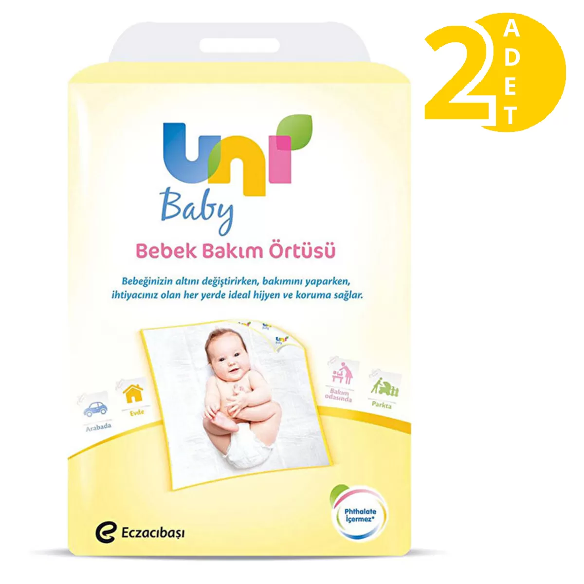 Uni Baby Bebek Bakım Örtüsü 10x2 20 Adet