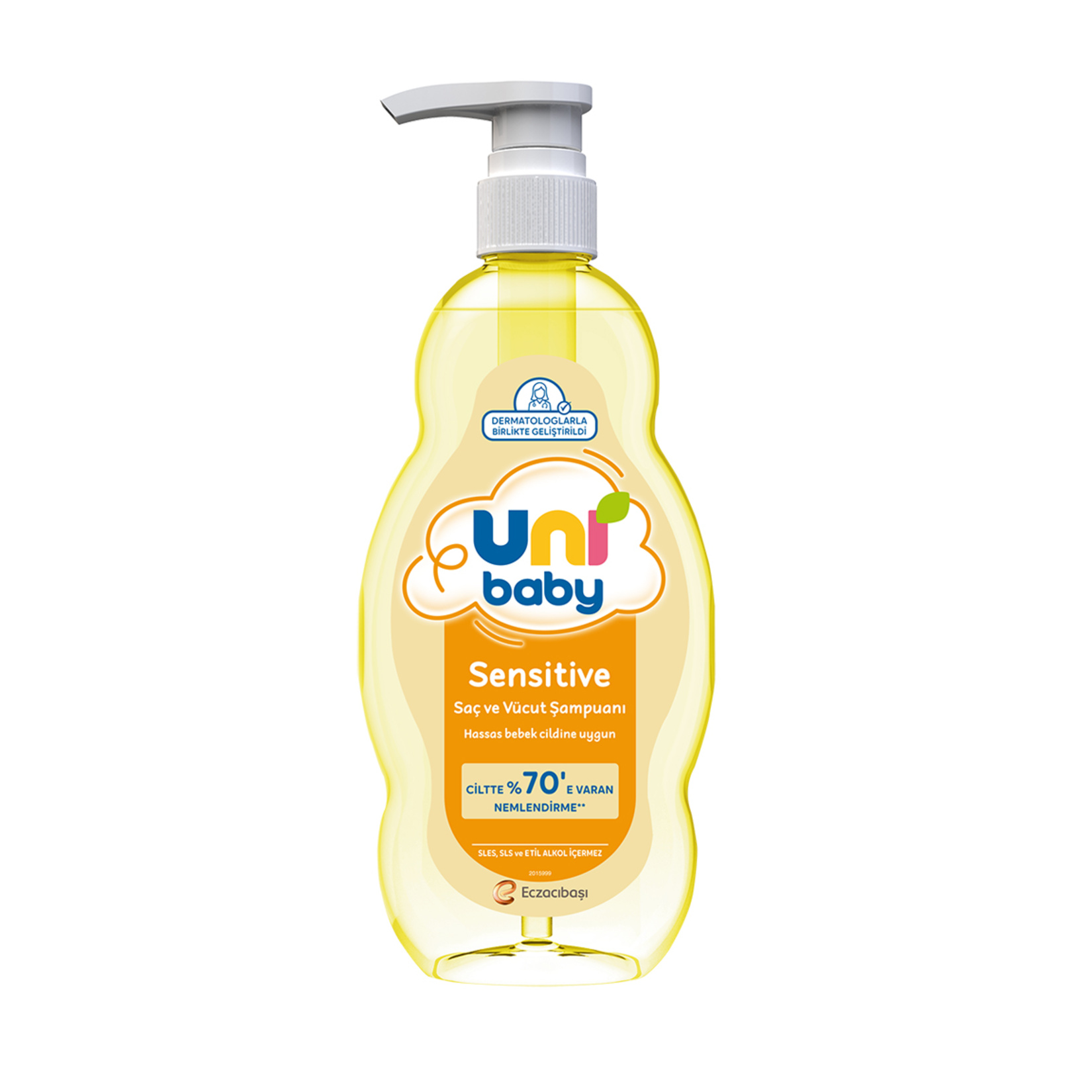 Uni Baby Sensitive Saç ve Vücut Şampuanı 700 Ml 4 Adet