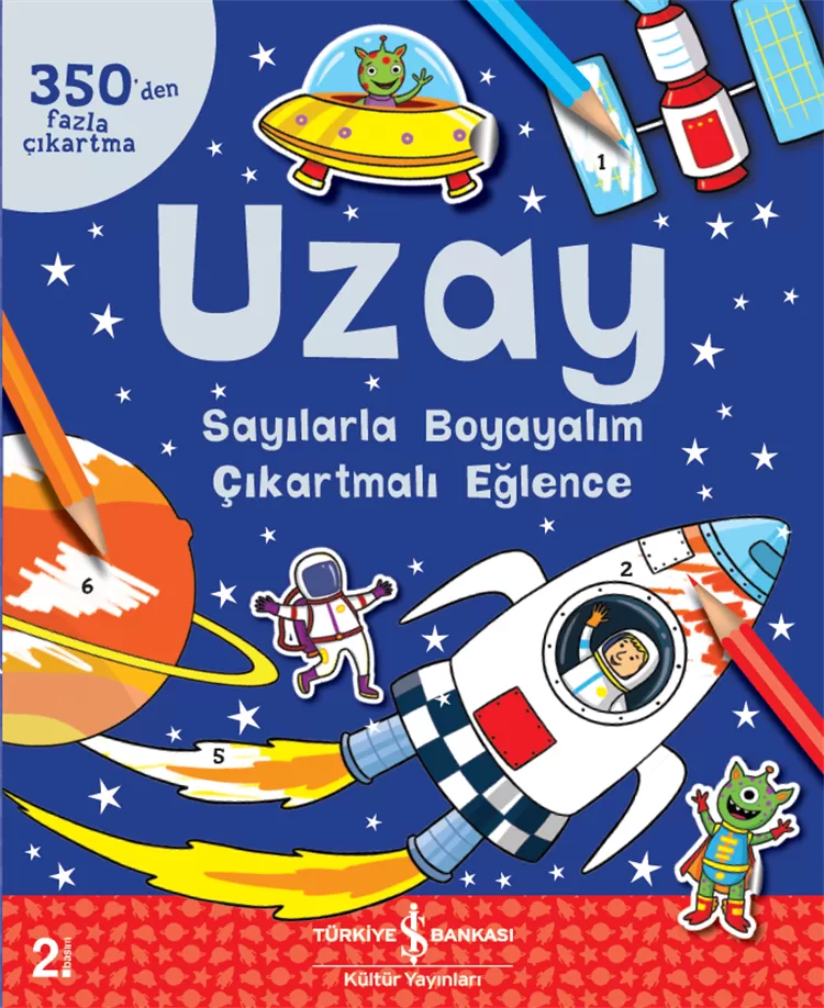 Uzay Sayılarla Boyayalım – Çıkartmalı Eğlence