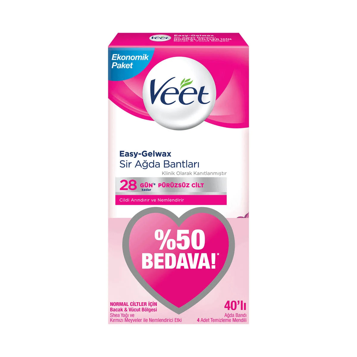 Veet Ağda Bandı Normal 40x3 120'li