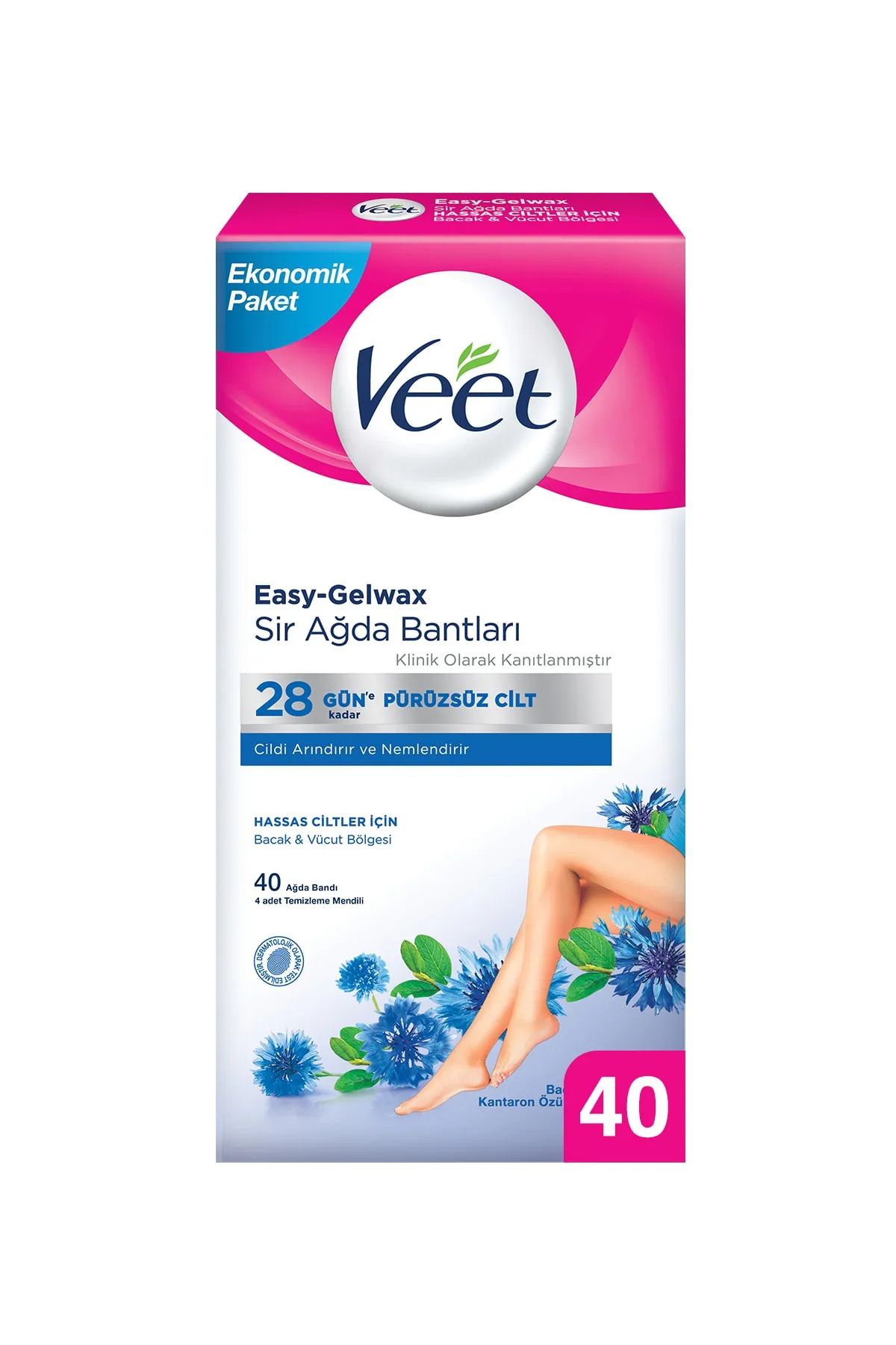 Veet Ağda Bandı Hassas 40'lı