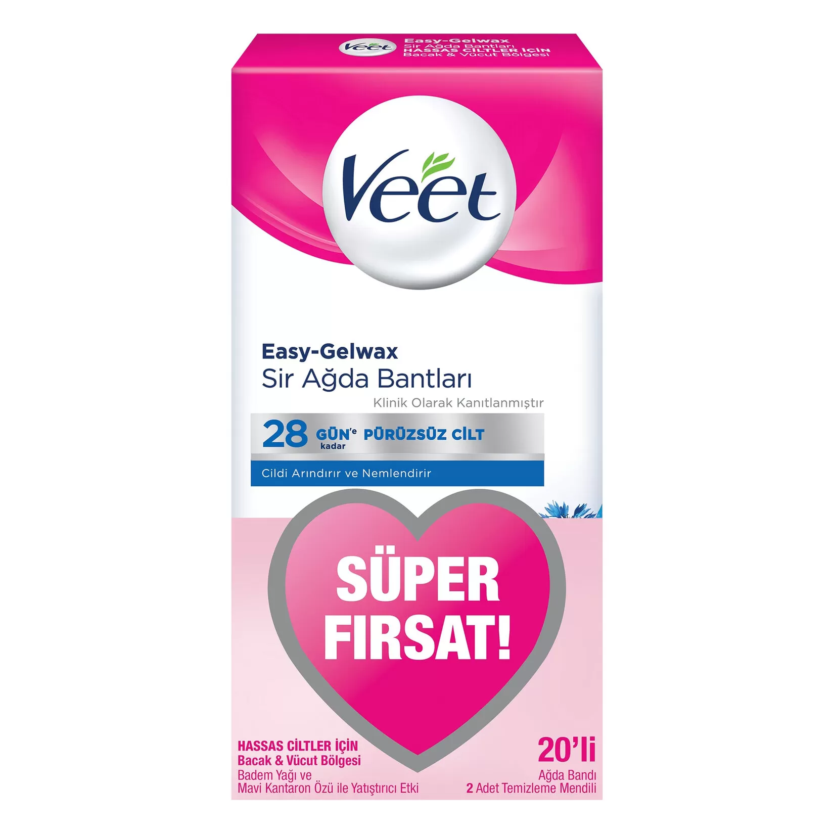 Veet Ağda Bandı Hassas 20x4 80 Adet