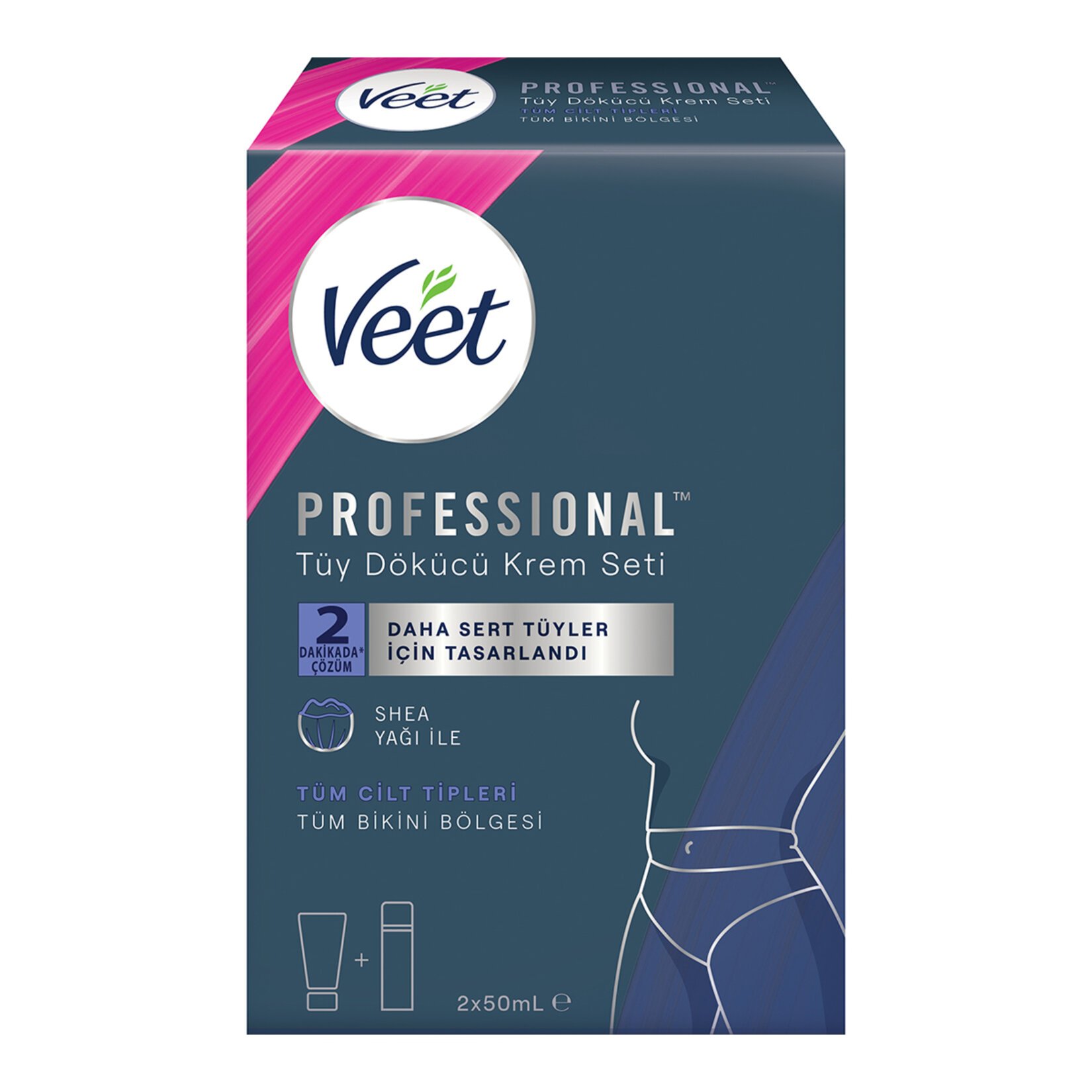 Veet Professıonal Tüy Dökücü Krem Set 2x50 ml 2 Adet