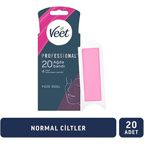 Veet Professıonal Normal Ciltler İÇin Yüz Ağda Bandı 20'li 3 Adet