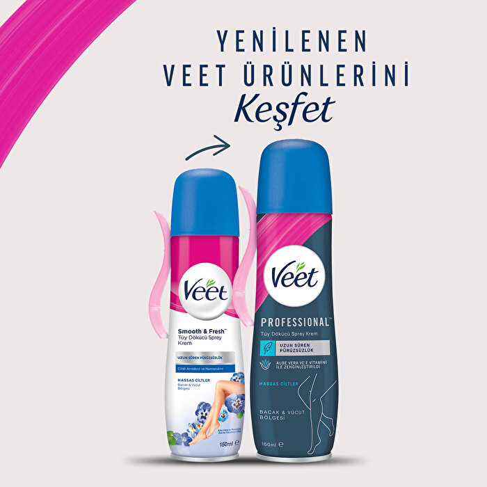 Veet Professıonal Tüy Dökücü Sprey Krem 150 ml 2 Adet