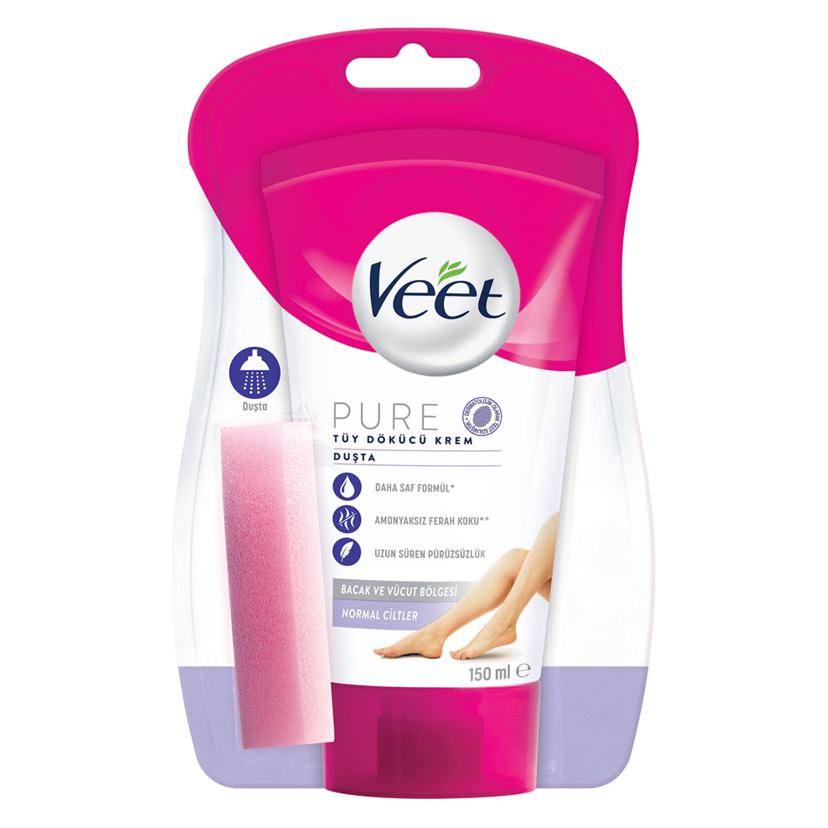 Veet Pure Duşta Tüy Dökücü Krem Normal Ciltler 150 Ml