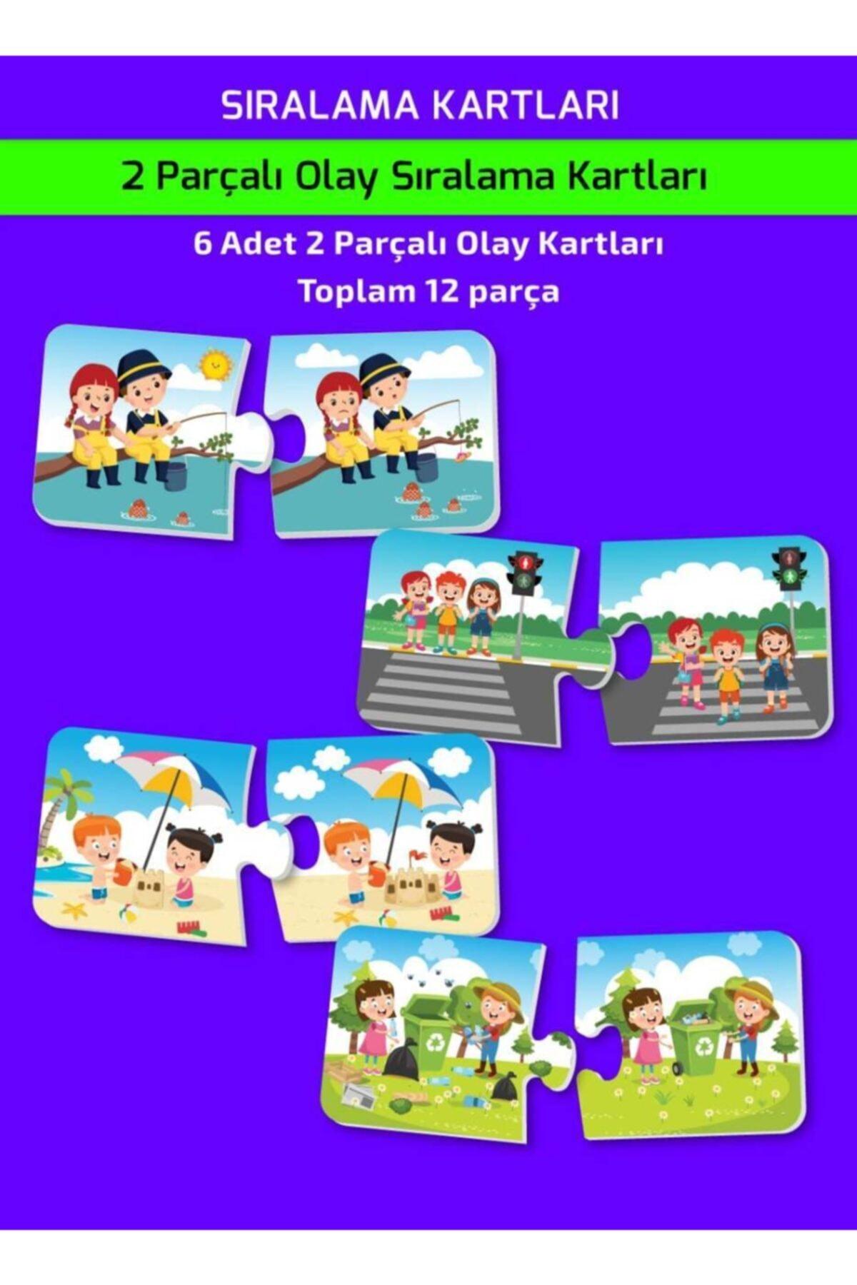 2-4 Yaş Sıralama Kartları Konuşmayı Ve Dikkati Geliştiren Puzzle