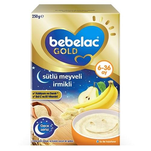 Bebelac Gold Sütlü Meyveli İrmikli Kaşık Mama 250 gr 2'li Paket