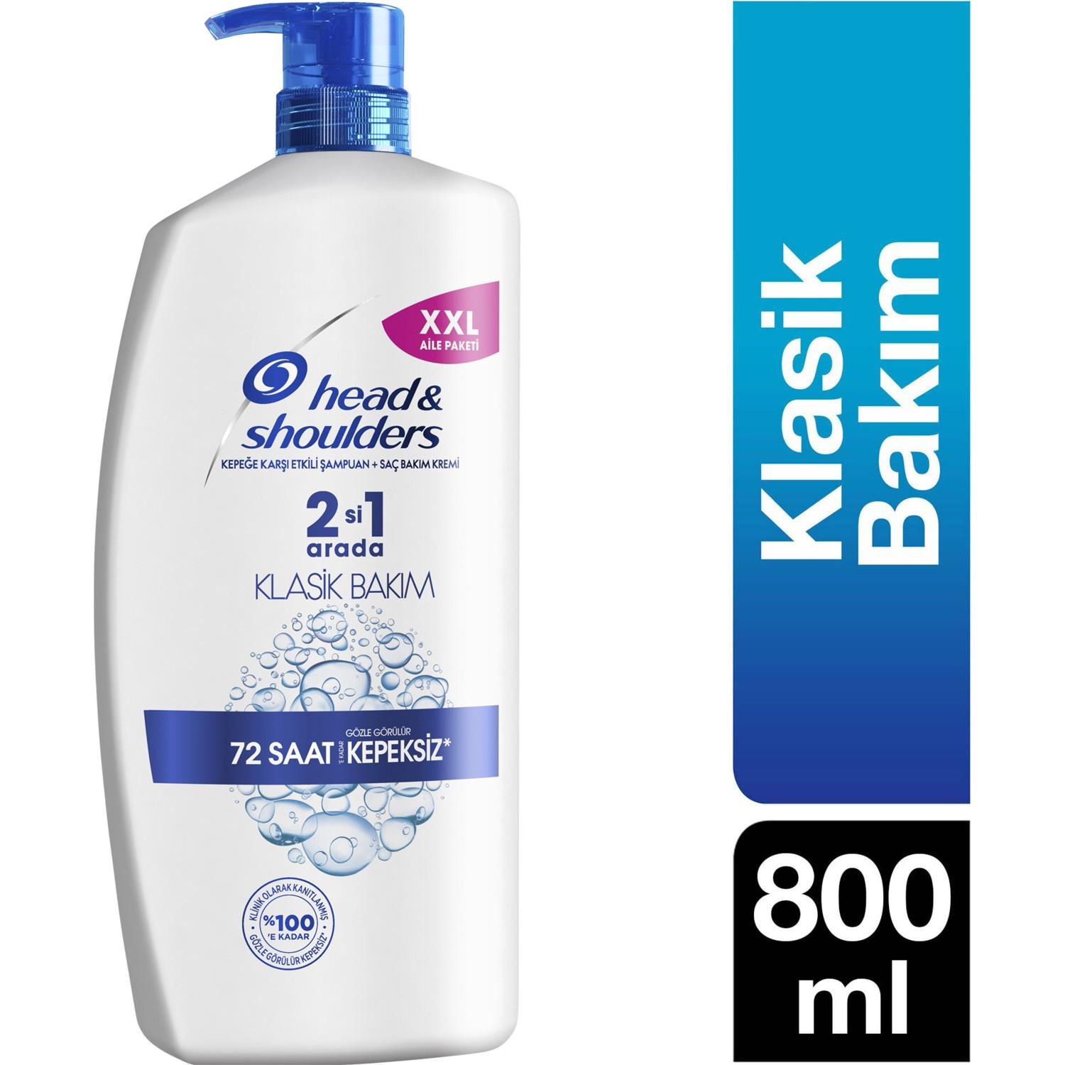 Head&Shoulders 2'si 1 Arada Klasik Bakım Şampuan 800 Ml