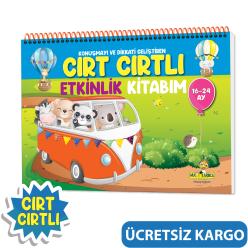 Konuşma ve Dikkati Geliştiren Cırt Cırtlı Etkinlik Kitabım 16-24 ay