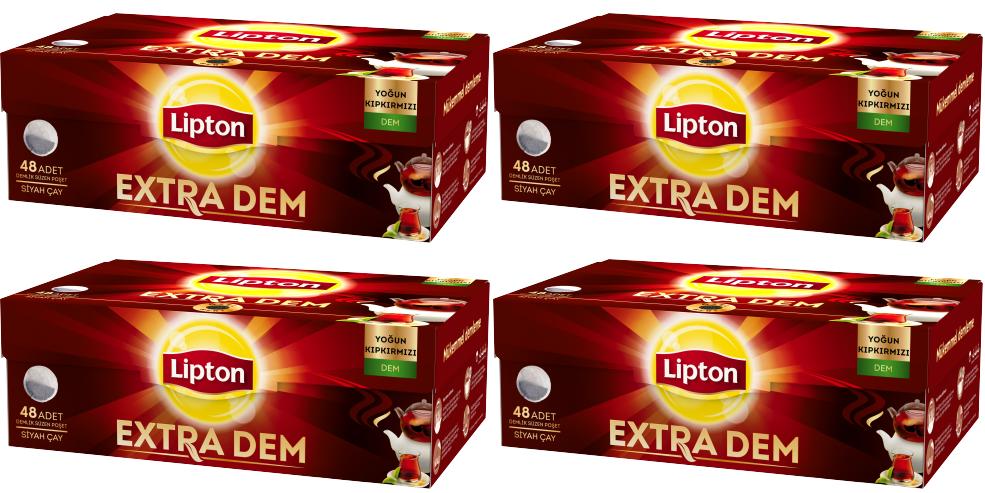 Lipton Extra Dem Demlik Poşet Çay 48x4 192 Adet