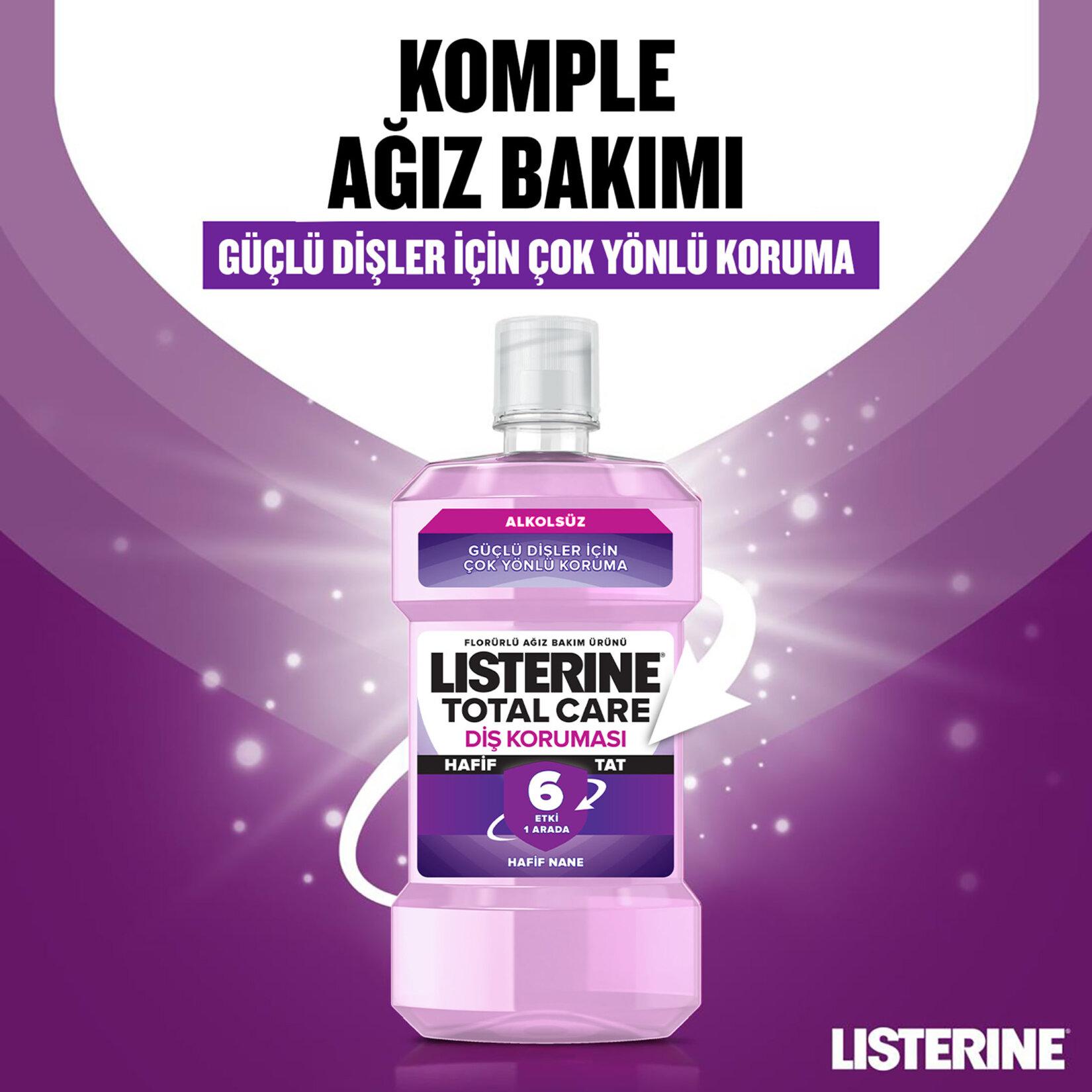 Listerine Diş Koruması Hafif Tat Alkolsüz Ağız Bakım Suyu 500 Ml