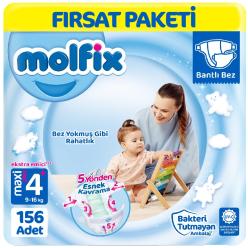 Molfix Bebek Bezi 4+ Beden Fırsat Paketi 52x3 156 Adet