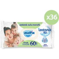 Molfix İzotonik Sulu Islak Mendil Ferah Temizlik 60'lı 36*60 2160 Yaprak