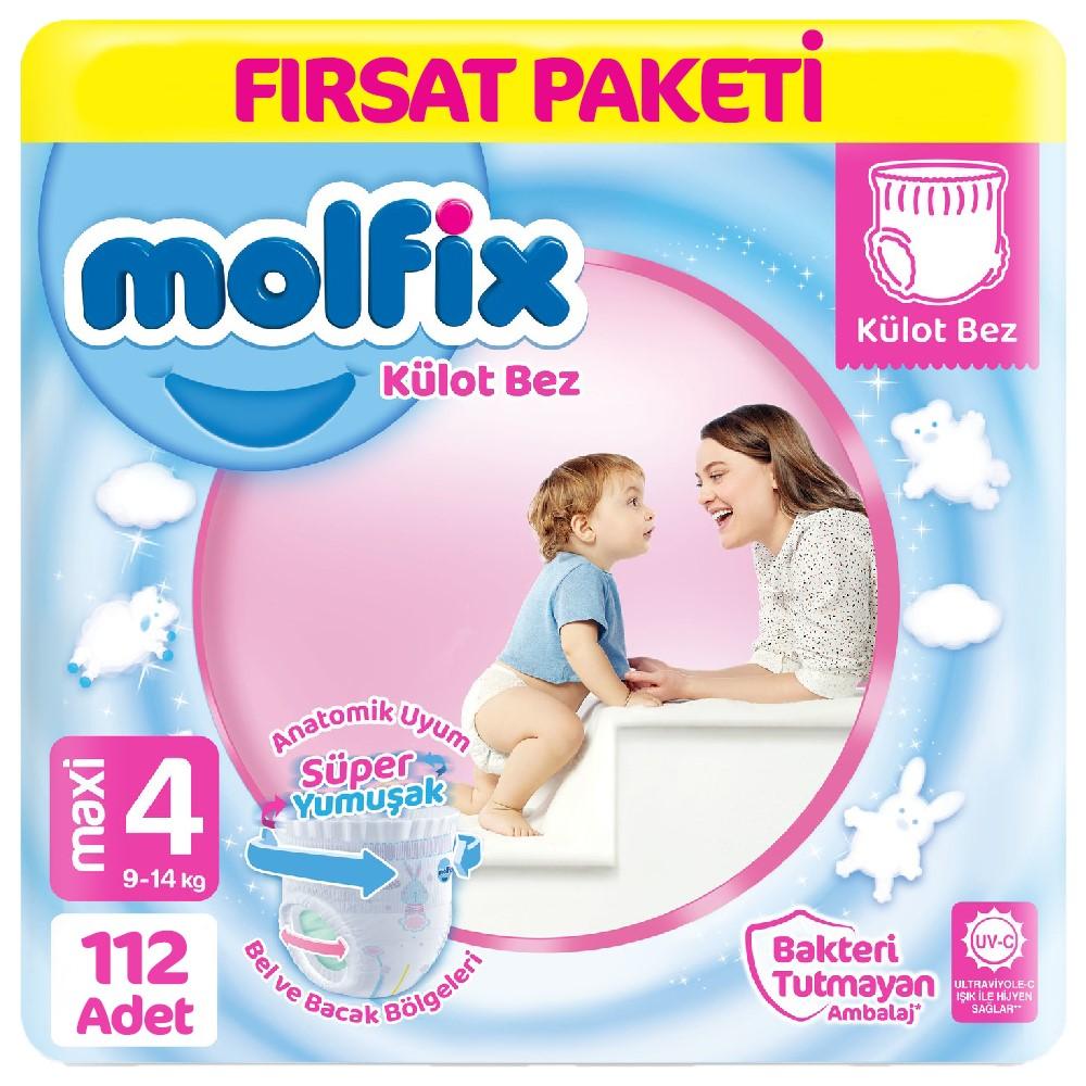 Molfix Külot Bebek Bezi 4 Beden Fırsat Paketi 56*2 112 Adet