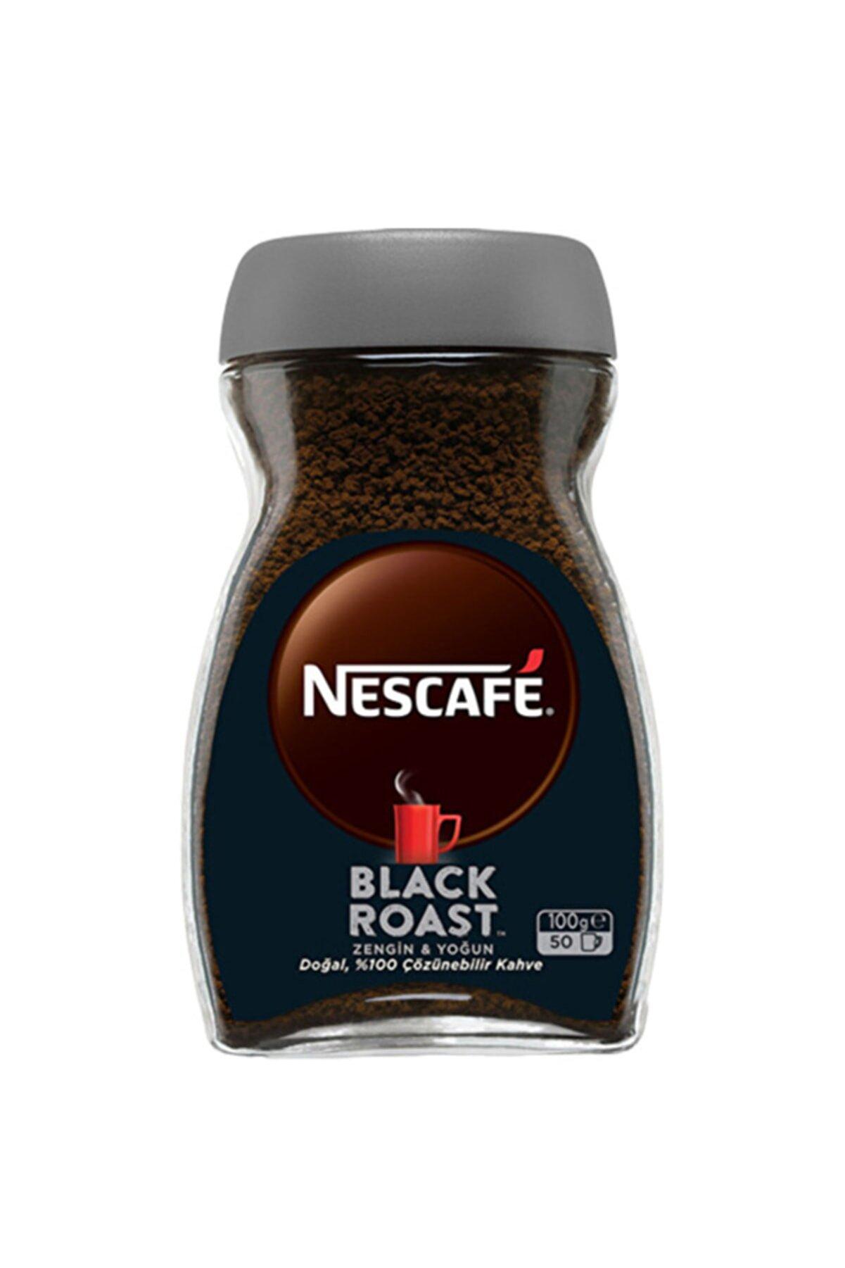 Nescafe Black Roast Soluble Coffee 4x100 gr Kavonoz