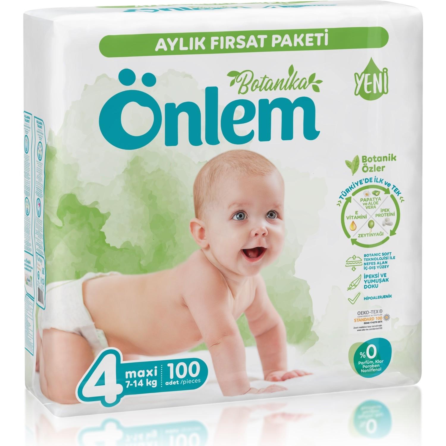 Önlem Botanika Aylık Fırsat Paketi Bebek Bezi 4 Beden 100x3 300 Adet