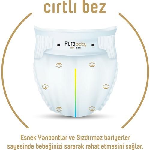 Pure Baby Organik Pamuklu Bebek Bezi 6 Beden 32*3 96 Adet