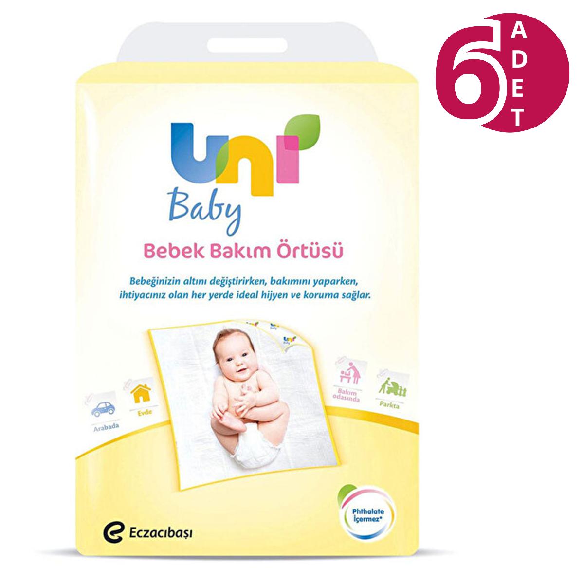 Uni Baby Bebek Bakım Örtüsü 10x6 60 Adet