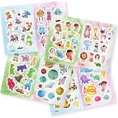 Yükselen Zeka Tükenmeyen Sticker Kitabım (100+ Tekrar Tekrar Kullanılabilen Sticker)