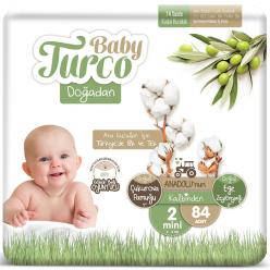 Baby Turco Doğadan 2 Numara Mini 3-6 Kg 84 Adet