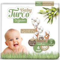 Baby Turco Doğadan 4 Numara Maxi 8-14 Kg 30x6 180 Adet