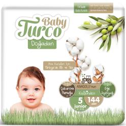 Baby Turco Doğadan 5 Numara Junıor 12-25 Kg 144 Adet