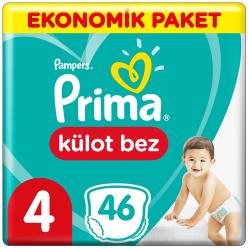 Prima Külot Bebek Bezi 4 Beden Ekonomik Paket 46 Adet