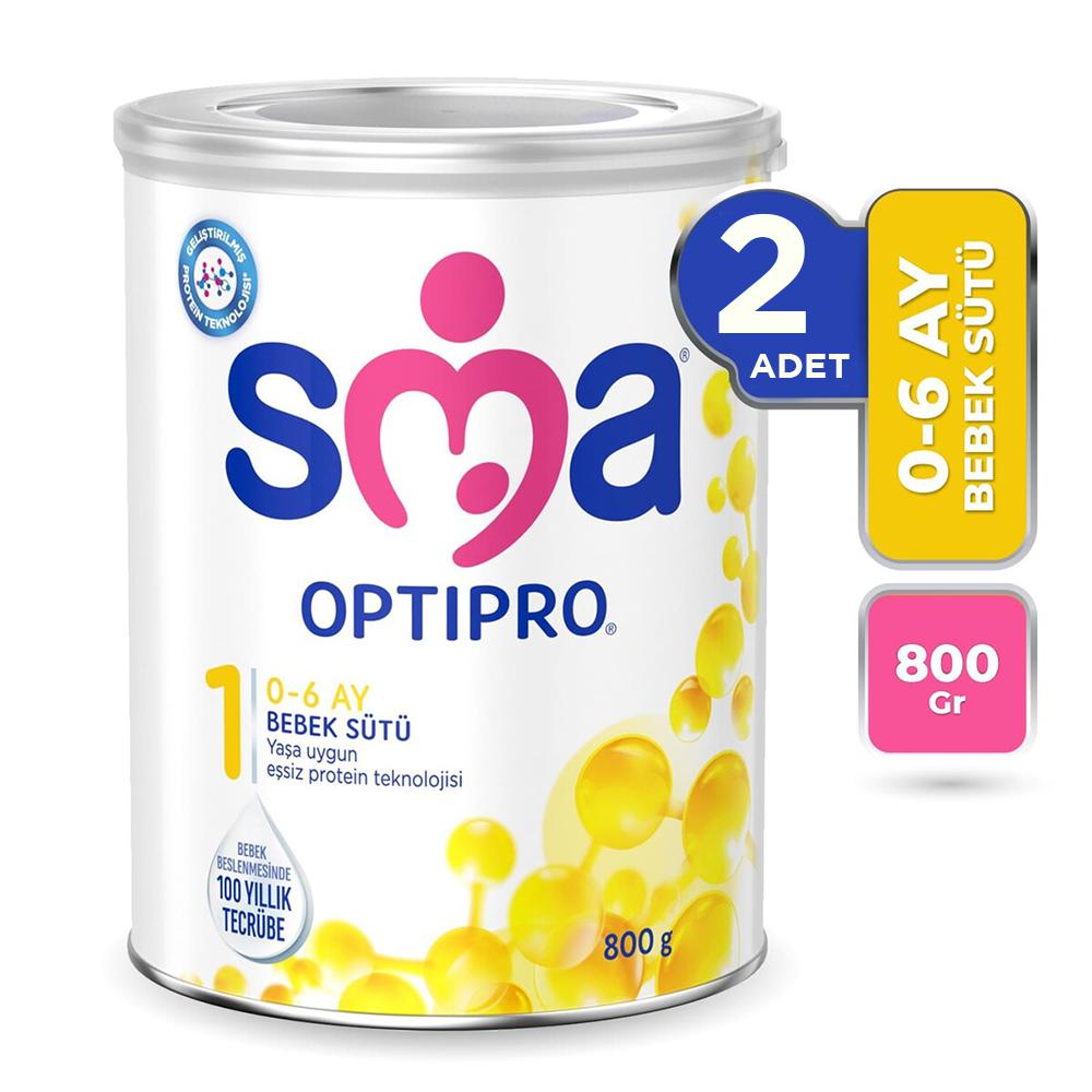 SMA Optipro 1 Bebek Maması 800 gr 2 Adet