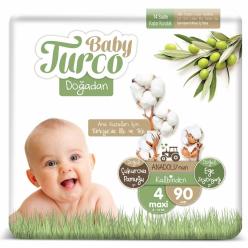 Baby Turco Doğadan 4 Numara Maxi 8-14 Kg 30x3 90 Adet