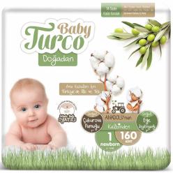 Baby Turco Doğadan 1 Numara Newborn 2-5 Kg 40x4 160 Adet