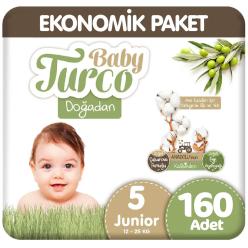Baby Turco Doğadan 5 Beden Ekonomik 40x4 160 Adet