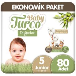 Baby Turco Doğadan 5 Beden Ekonomik 40x2 80 Adet