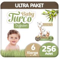 Baby Turco Doğadan Ultra Paket 6 Beden Bebek Bezi  64x4 256 Adet