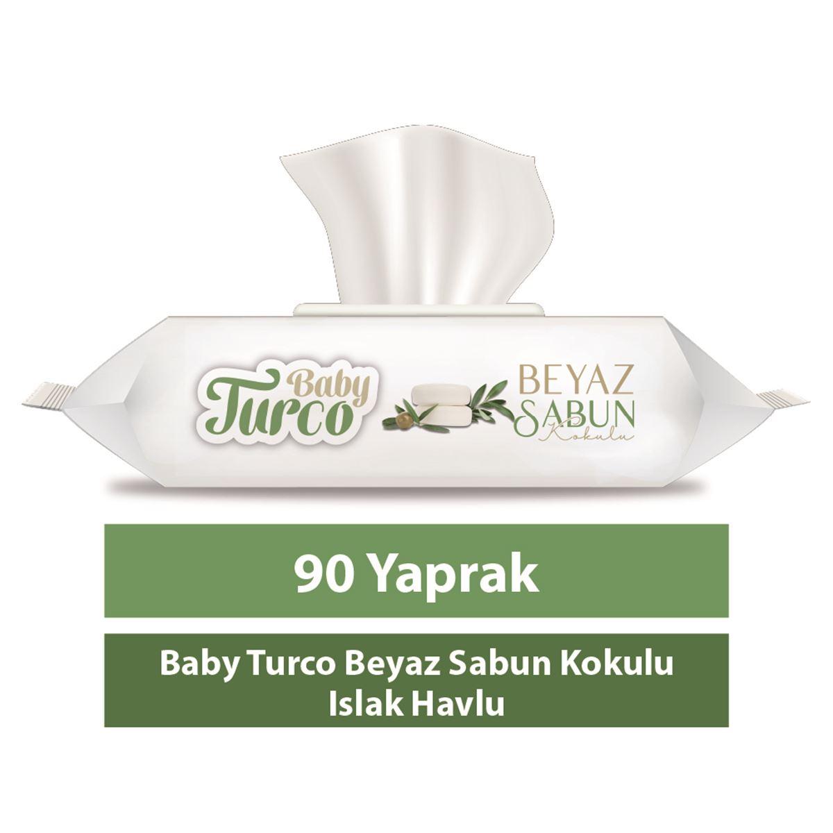 Baby Turco Beyaz Sabun Kokulu Islak Havlu (36*90) 3240 Yaprak