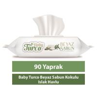 Baby Turco Beyaz Sabun Kokulu Islak Havlu (12*90) 1080 Yaprak