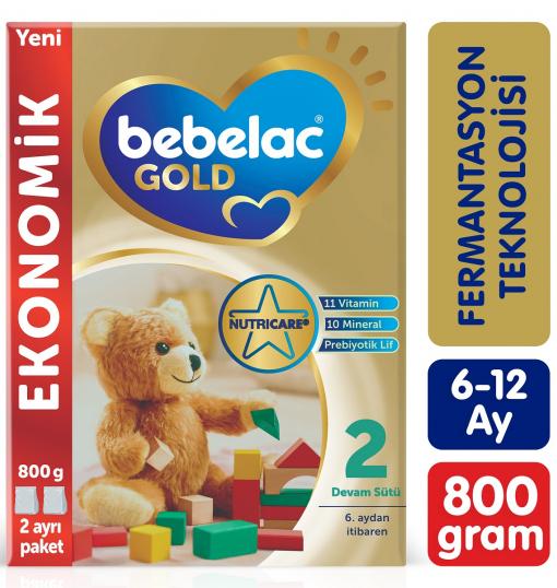 Bebelac Gold 2 Çocuk Devam Sütü 800 gr 4'lü Paket