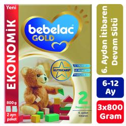 Bebelac Gold 2 Çocuk Devam Sütü 800 gr 3'lü Paket