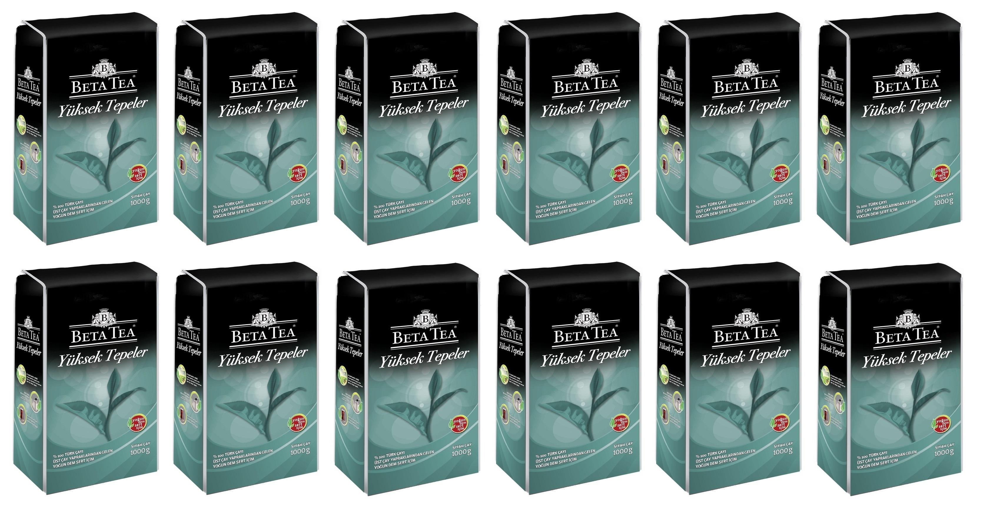 Beta Tea Yüksek Tepeler Siyah Çay 12x1 Kg
