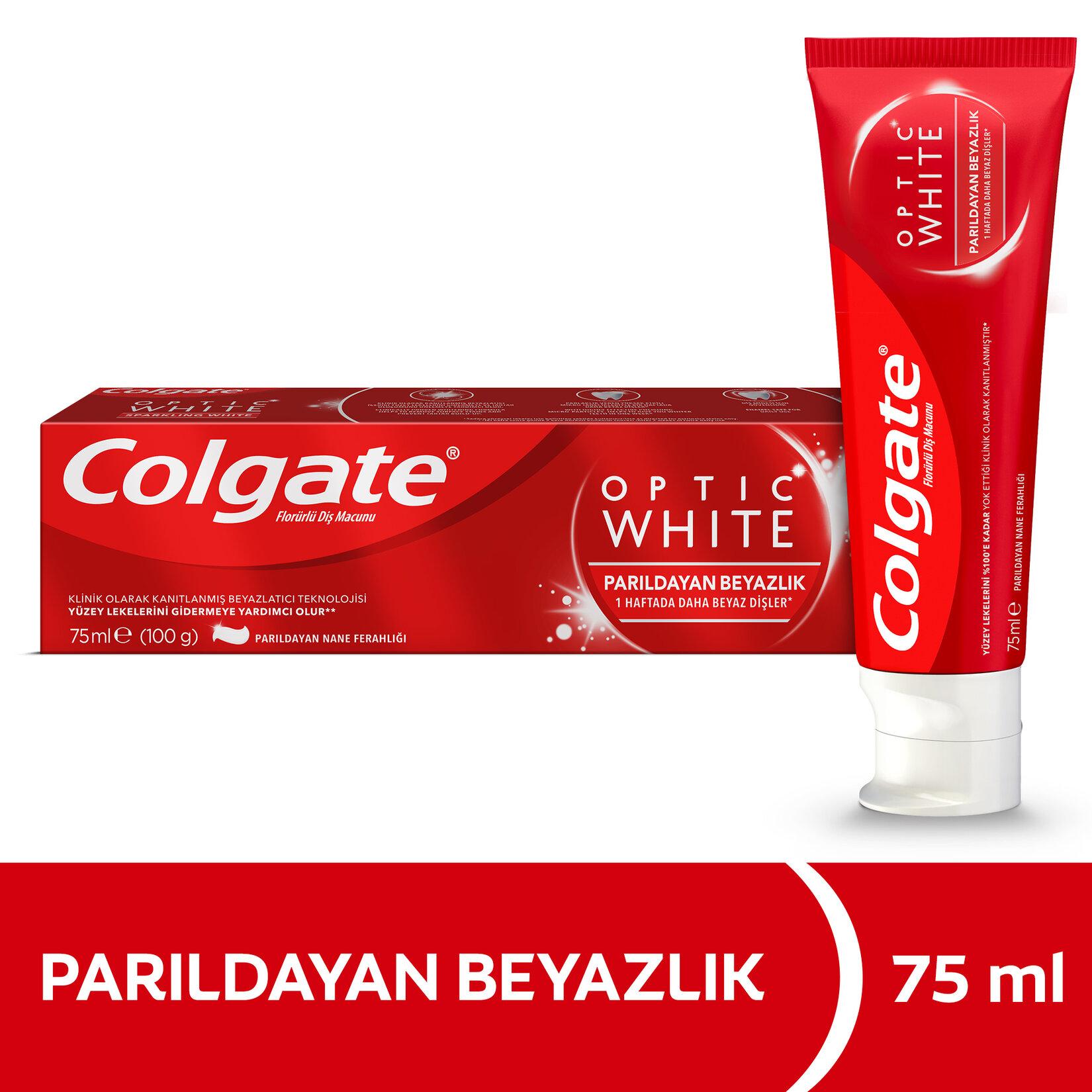 Colgate Optic White Parıldayan Beyazlık Beyazlatıcı Diş Macunu 75 Ml